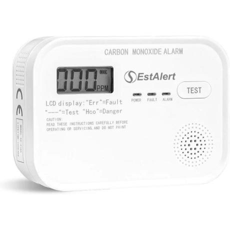 EstAlert Carbon Monoxide Alarm LCD